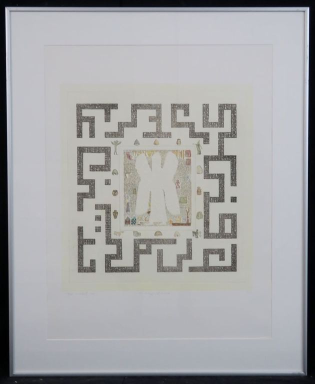 Gea Karhof: Ets, On wings of time - Ingelijst kopen? Bied vanaf 1!