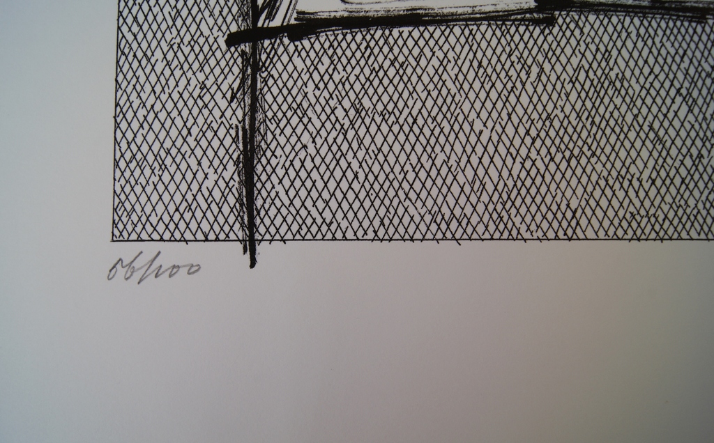 Jan Schoonhoven abstracte zeefdruk uit 1987 ZERO kopen? Bied vanaf 325!