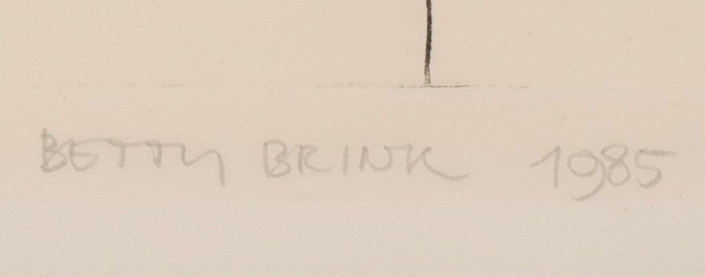 Betty Brink: Ets en aquatint, Vlaggezicht I kopen? Bied vanaf 1!