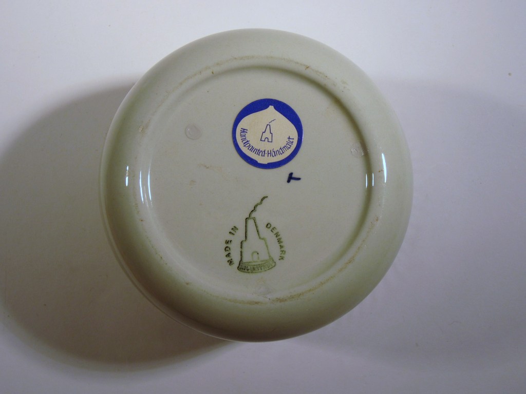 Knabstrup Denmark - handbeschilderd dekselpotje kopen? Bied vanaf 1!