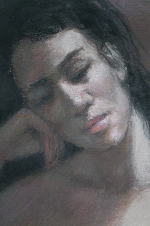 Dolf van Polanen (1915) - pastel - zittende naakte vrouw kopen? Bied vanaf 130!