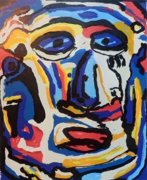 AD van HASSEL   Gr Zeefdruk  COBRA-HEAD  Handgesigneerd kopen? Bied vanaf 55!