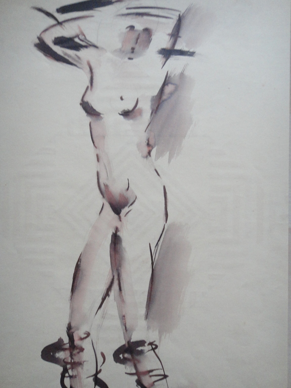 Kees Mol, aquarel, naakte vrouw kopen? Bied vanaf 25!