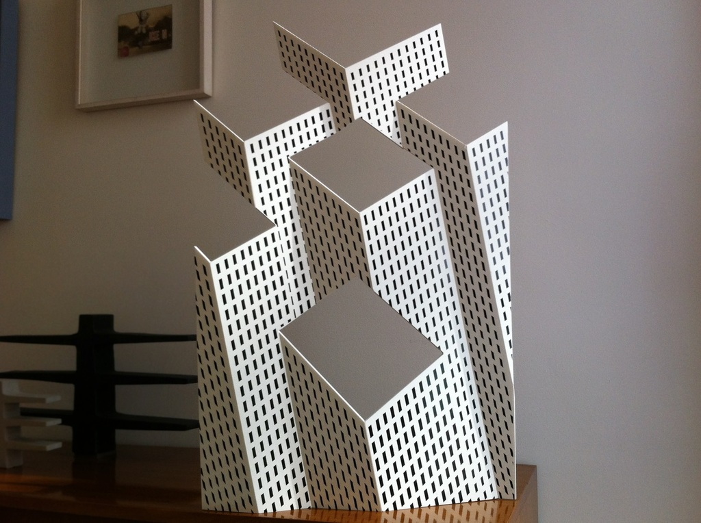 Jeroen Henneman; plexiglas multiple, Gevouwen Stad kopen? Bied vanaf 250!