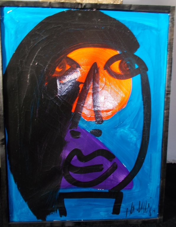 Peter Robert Keil.Acryl op doek. verkocht voor € 145!