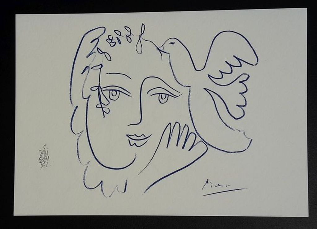 Geert Jan Jansen Gesigneerde zeefdruk  Picasso kopen? Bied vanaf 50!