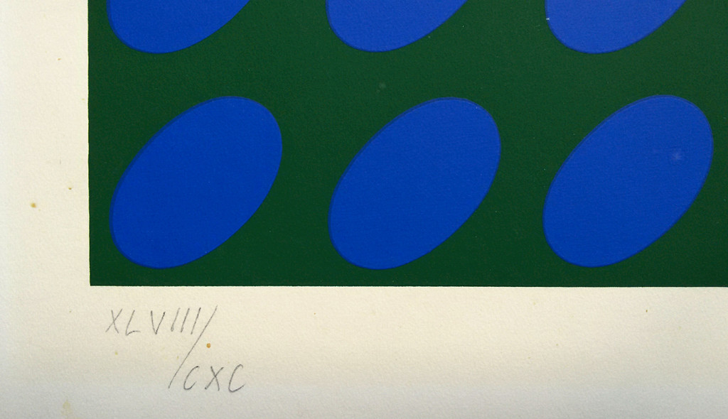 Victor Vasarely - Geometrisch abstract, zeefdruk kopen? Bied vanaf 175!