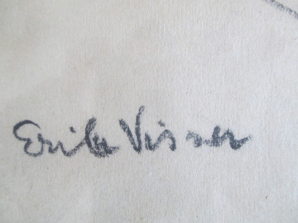 Erika Visser, ingelijste tekening kopen? Bied vanaf 25!