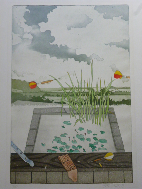 Sjoerd Bakker - kleurenets - Tuinvijver verkocht voor € 75!