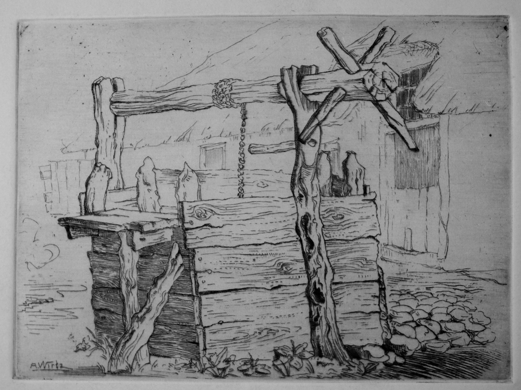 Anton Wirtz (1872-1945) Breda - ets waterput kopen? Bied vanaf 1!