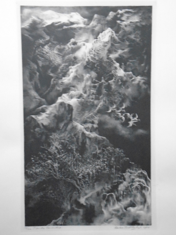 Aart van Dobbenburgh - litho - Tiende landschap verkocht voor € 60!