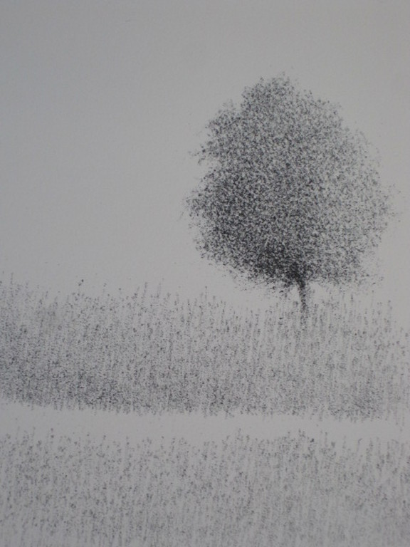 Metten Koornstra - lithografie "man in landschap" ongesigneerd omstreeks 1970 kopen? Bied vanaf 1!