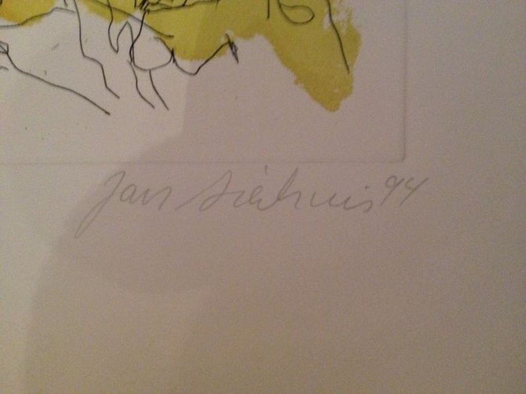 JAN SIERHUIS  Zeefdruk  DE ANATOMISCHE LES uit 1994 Handgesigneerd kopen? Bied vanaf 55!