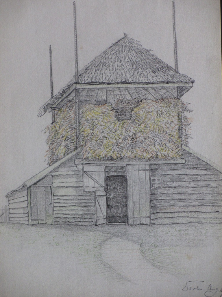 Antoinette van Hoytema, Hooischuur Doorn, Kleurtekening kopen? Bied vanaf 1!