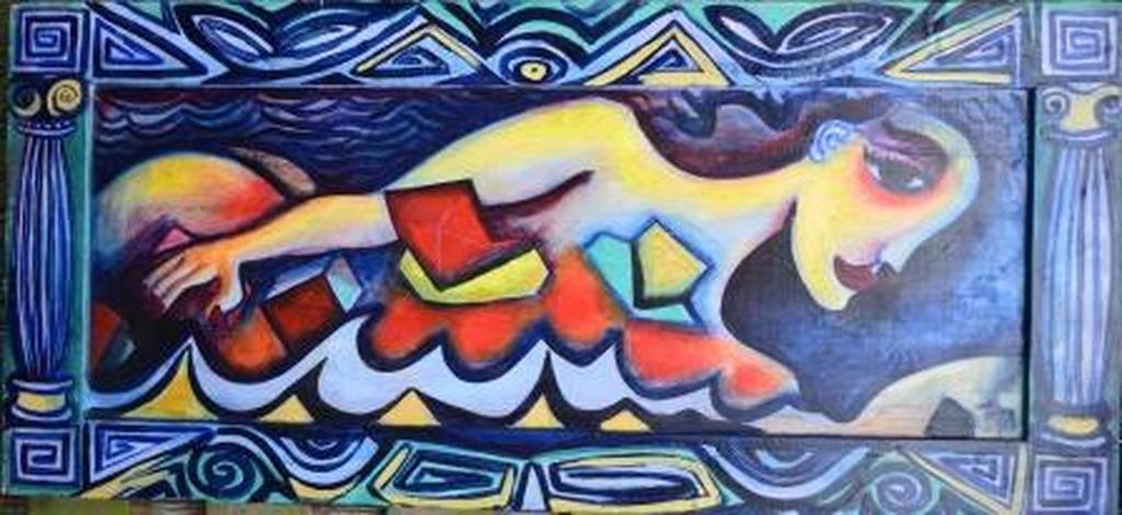 Fabrice Hund ,dé Amsterdamse Kunstenaar - TOPWERK uit 1978 -  150x76 kopen? Bied vanaf 800!