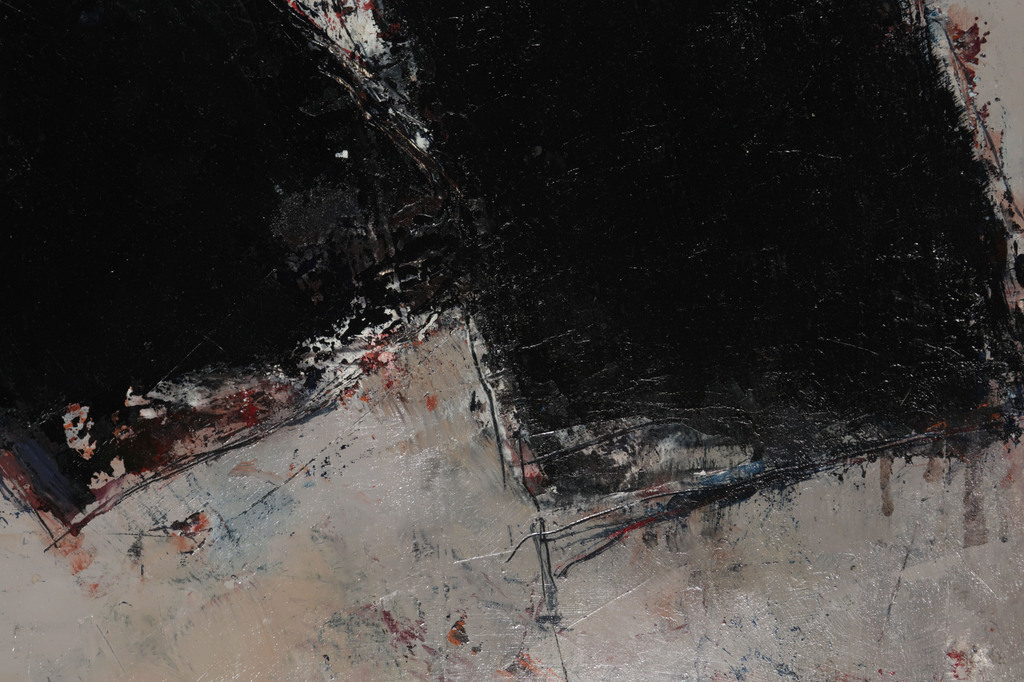 Ton Vroegop: Olieverf op paneel, Abstracte compositie - Ingelijst (Groot) kopen? Bied vanaf 100!