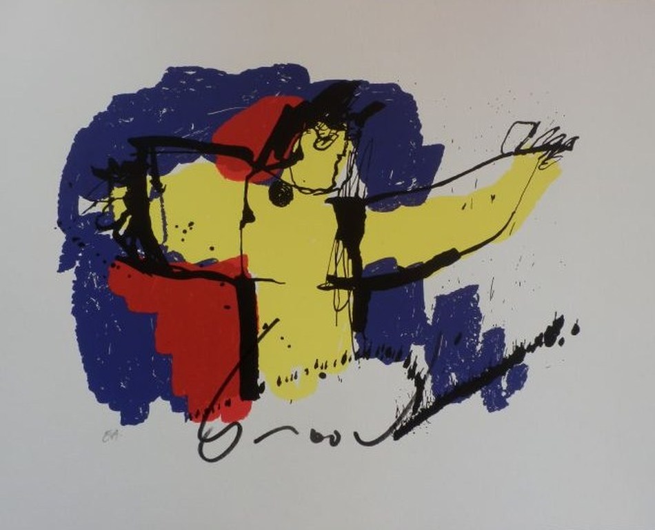 HERMAN BROOD, Gelimiteerde en HANDGESIGNEERDE Zeefdruk  BRASIL GOD verkocht voor € 99!