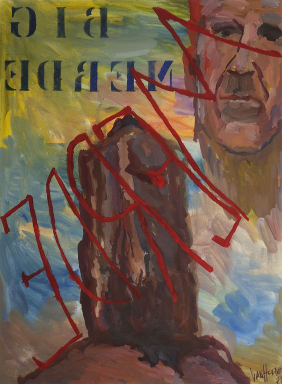 Jan van Holthe: Gouache op papier, Big Merde kopen? Bied vanaf 1!