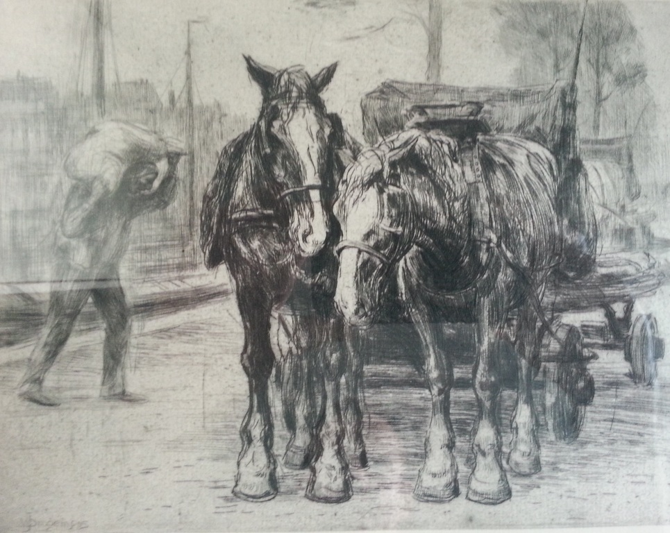 W.J. Dingemans (1873-1925), ets (23.5x16.5), hand gesigneerd l.o.(mooie lijst) kopen? Bied vanaf 70!