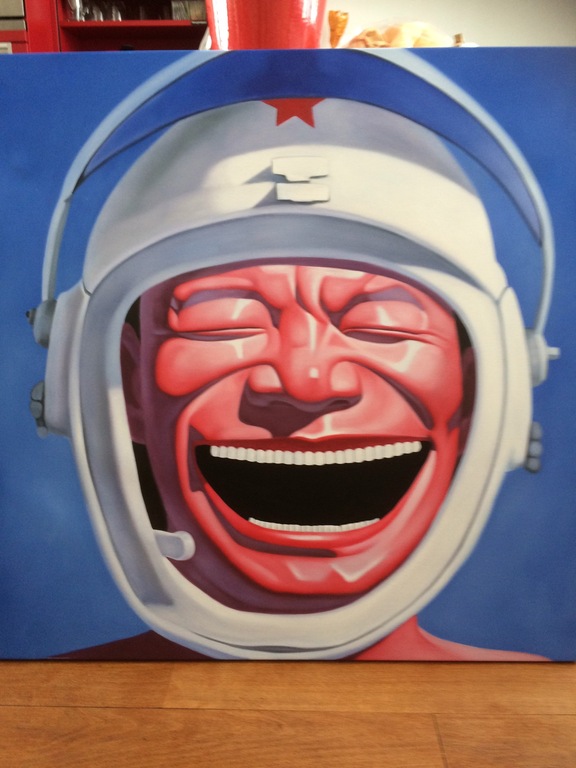 Een handgeschilderde doek (naar) Yue Minjun door talentvolle kunstenaar kopen? Bied vanaf 50!