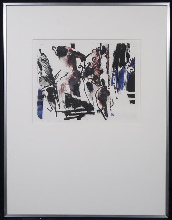 Theo Elfrink: Litho, Abattoir Grosage - Ingelijst kopen? Bied vanaf 35!