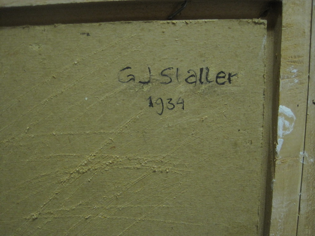 gesigneerd G.J.Staller olieverf "Amsterdams vrouwtje" gedateerd 1934 kopen? Bied vanaf 1!