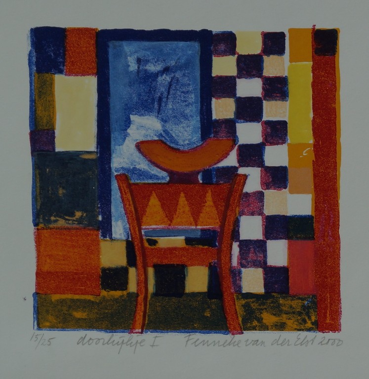 Fennek van der Elst - twee litho's - doorkijkje I en II - 2000 kopen? Bied vanaf 1!