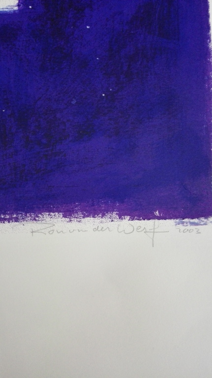 Ron van der Werf, zeefdruk op papier, Titel: Mysterie II kopen? Bied vanaf 50!