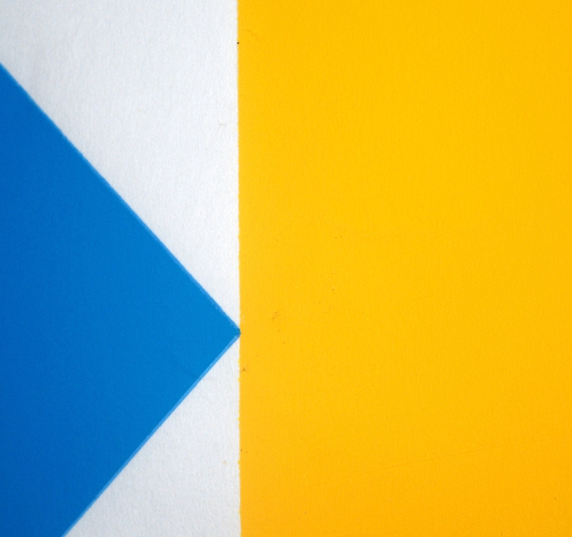 GROOT GESCHILDERD ABSTRACT WERK IN PERSPEX LIJST DOOR FRANS VAN BOMMEL  kopen? Bied vanaf 75!