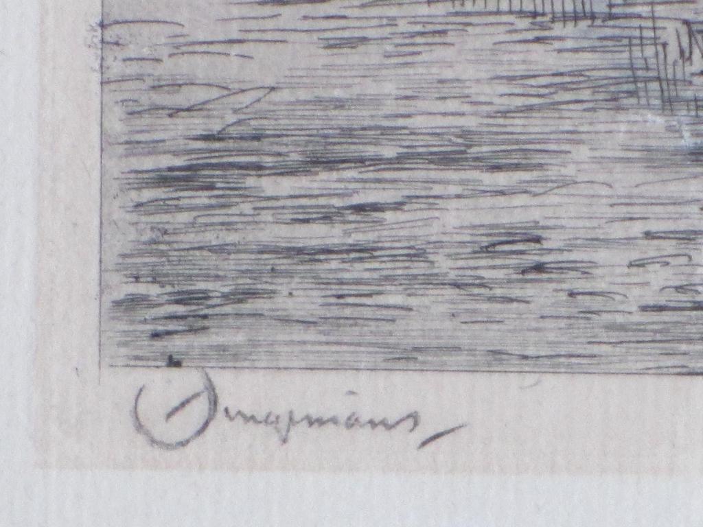 Waalko J.Dingemans, Paarden op havenkade, Ets kopen? Bied vanaf 55!