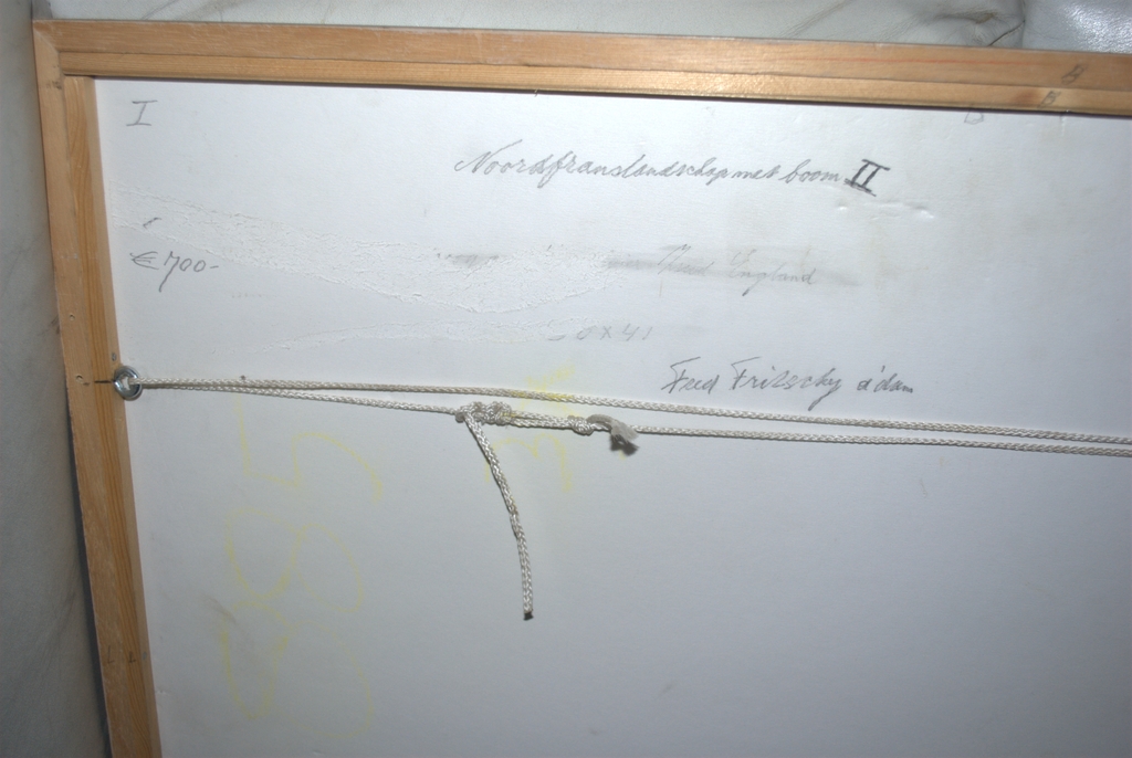 Noordfrans landschap met boom - aquarel - gesigneerd en mooi ingelijst kopen? Bied vanaf 39!