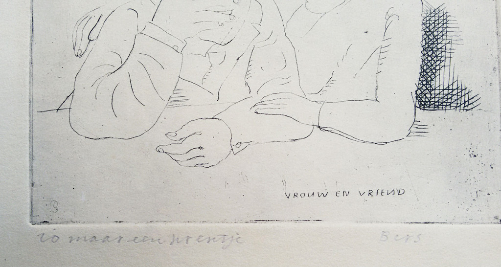 Herman Berserik - Vrouw en vriend, ets kopen? Bied vanaf 1!