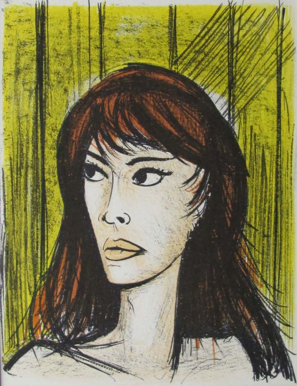 Bernard Buffet - Rita - Litho uit 1967 gedrukt bij Ferdinand Mourlot verkocht voor € 40!