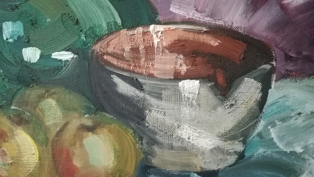 Onbekend kunstenaar, Olieverf op doek, Stilleven kopen? Bied vanaf 1!