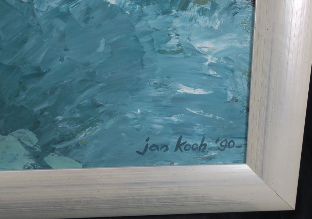 Jan Koch: Acryl op paneel, Stroming - Ingelijst (Groot) kopen? Bied vanaf 150!