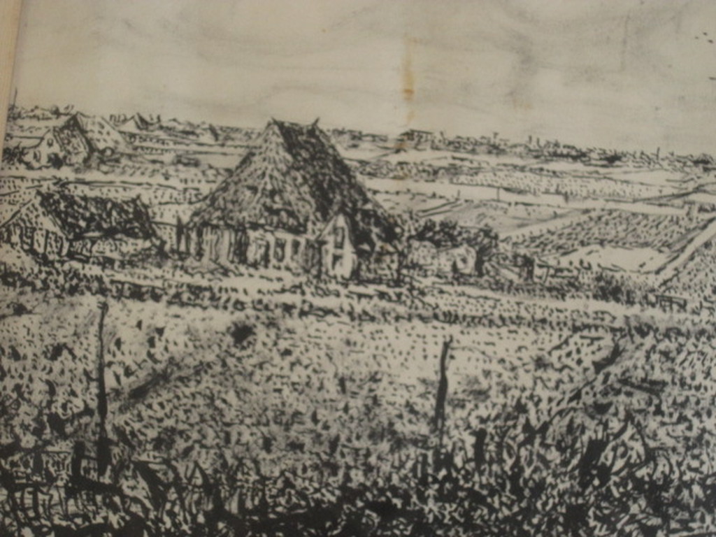 Originele Inkttekening "polderlandschap Zuid Holland" van Willem Minderman 1960 kopen? Bied vanaf 1!