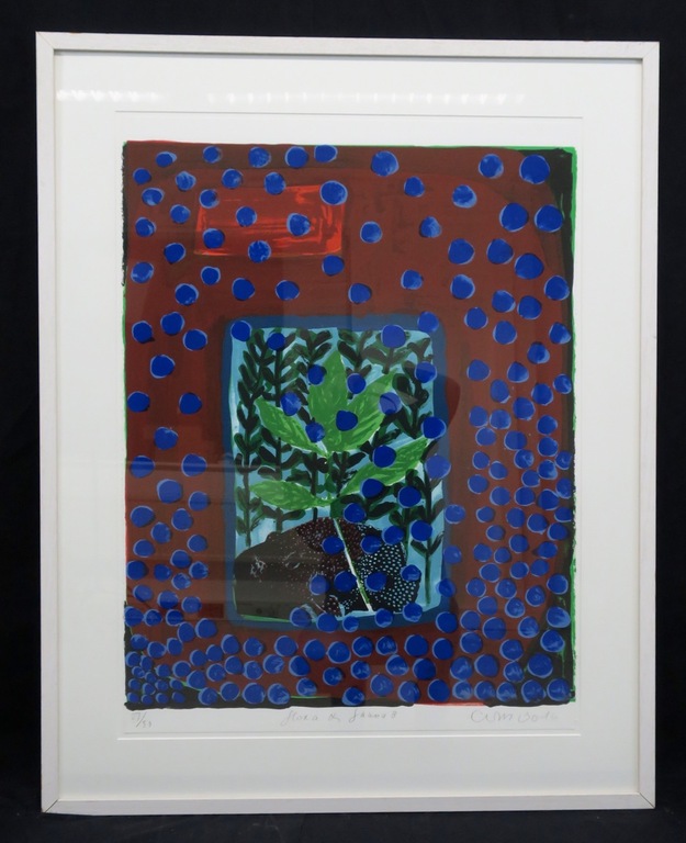 Cees Dolk: Zeefdruk, Flora & Fauna 8 - Ingelijst verkocht voor € 40!