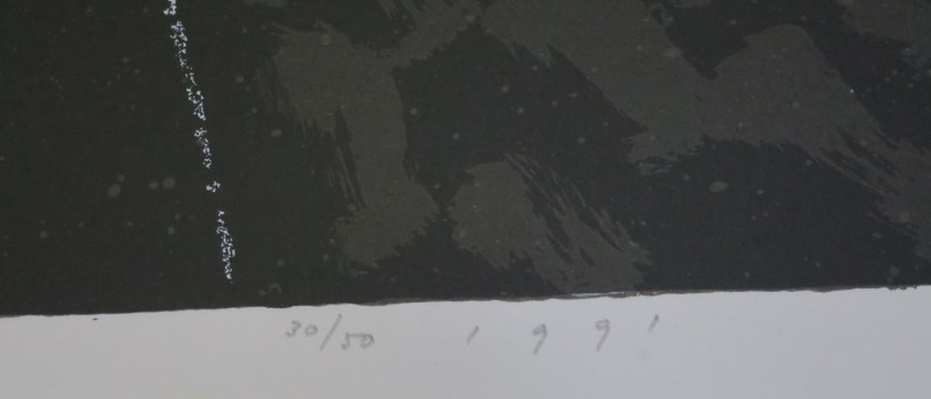 Jan van den Berg: Zeefdruk, gedicht, Zonder titel kopen? Bied vanaf 1!