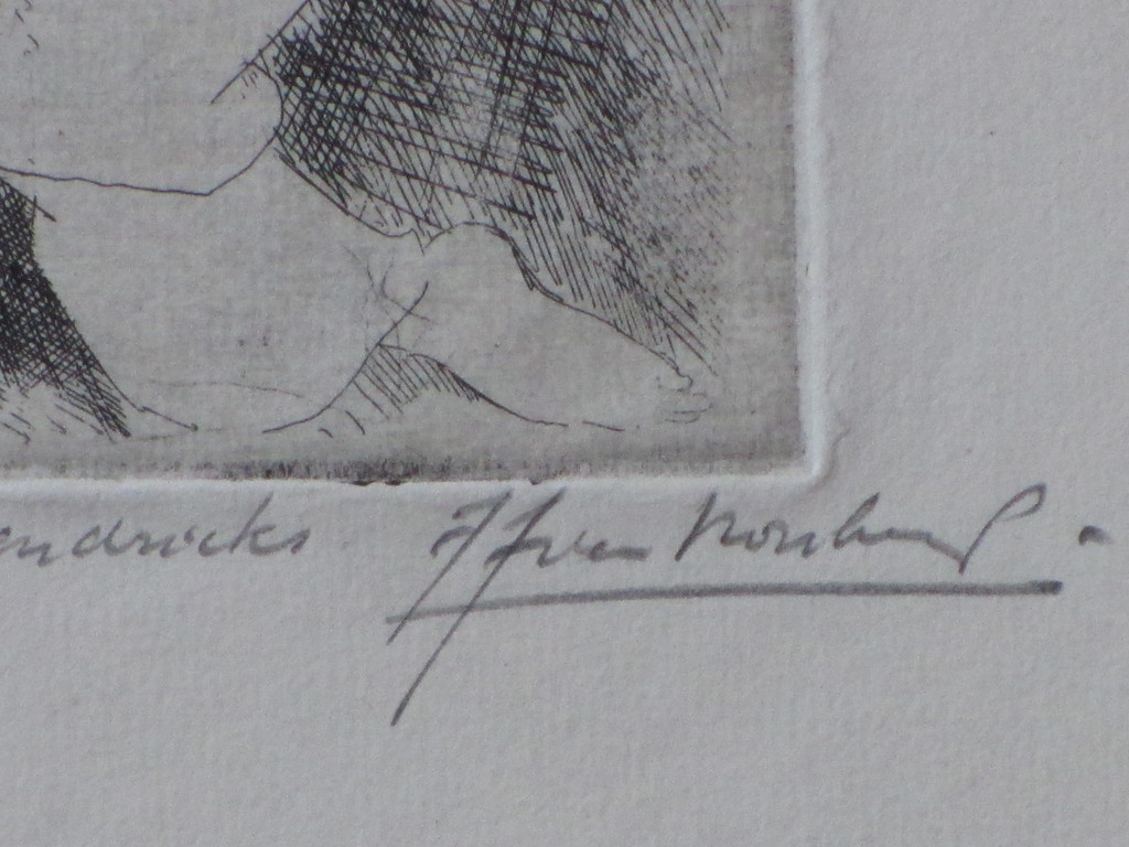 J.J. van Nouhuys, Lezend meisje, Ets 1931 kopen? Bied vanaf 1!