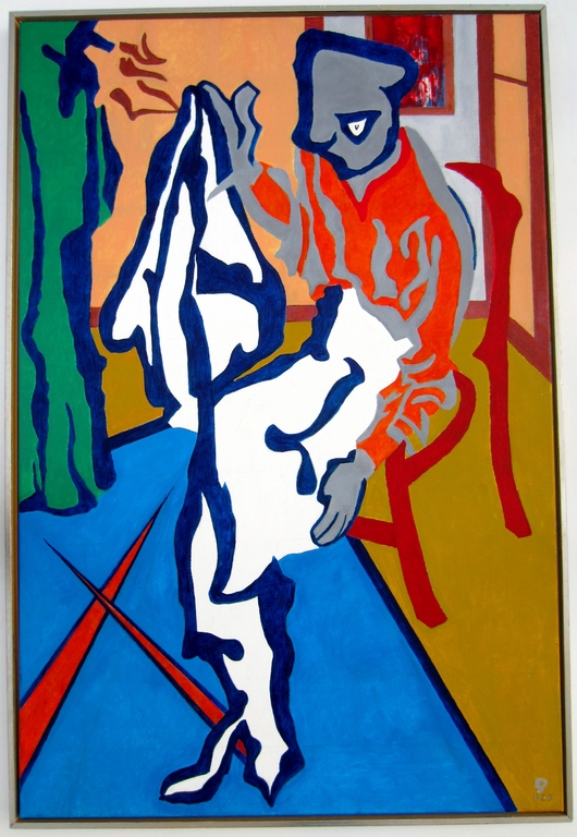 Eric Pool (1937-2012) - Amstelveen - Acryl - Het Jackje kopen? Bied vanaf 125!