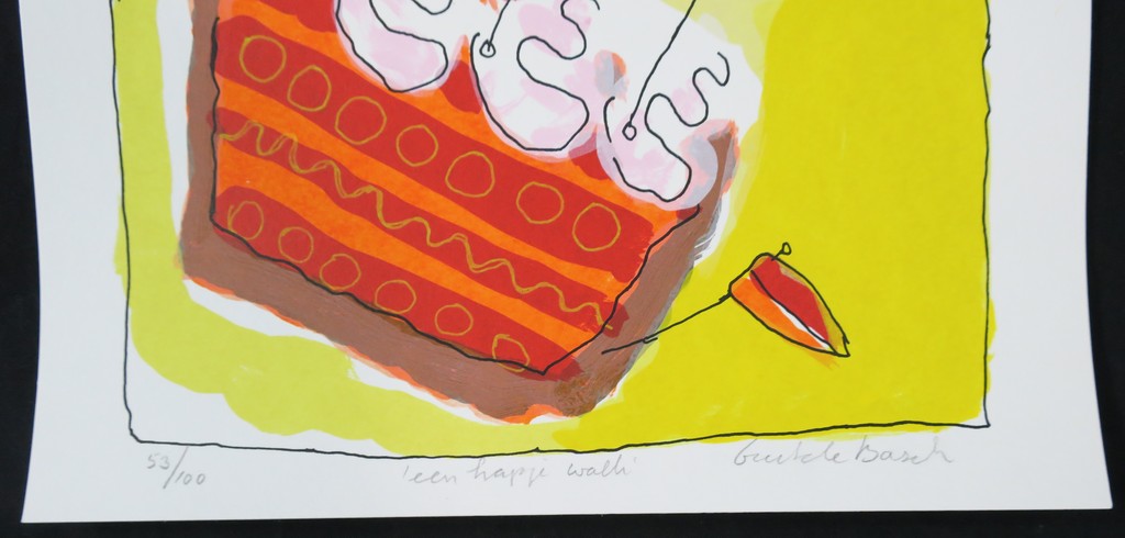 Geke uit de Bosch: Zeefdruk, Een hapje wolk (geel) kopen? Bied vanaf 1!