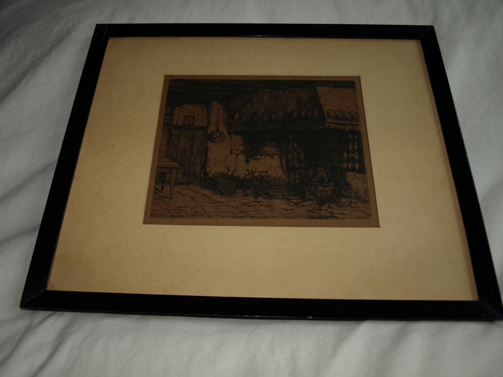 SUZE DE LINT (1878-1953) – Ets- Interieur –Gesigneerd & ingelijst–ca 1920 kopen? Bied vanaf 1!