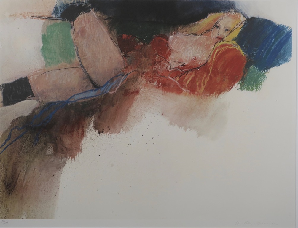 Jan Peter van Opheusden: Litho, Vigdis Gunar's daughter - Ingelijst kopen? Bied vanaf 60!