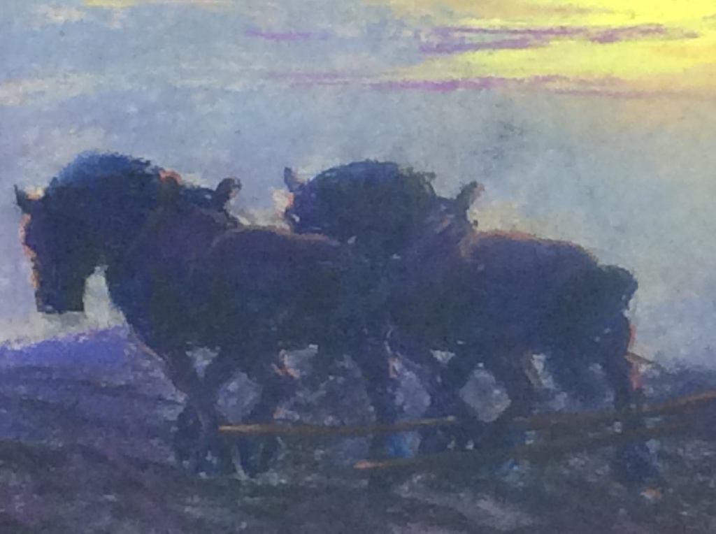 Jan Daniel Bout 1891-1965 “ Ploegende boer “ Pastel kopen? Bied vanaf 175!