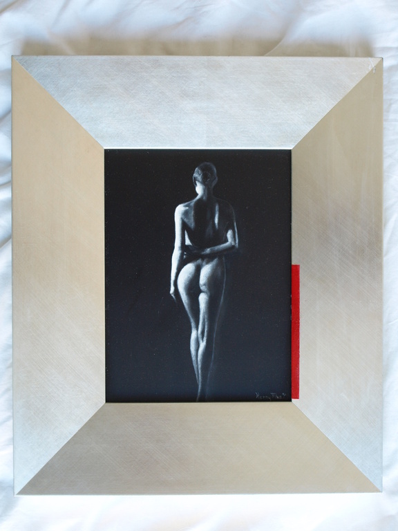 Henny Mus-Pater : Acrylverf op paneel – Naakte vrouw – ingelijst  kopen? Bied vanaf 1!