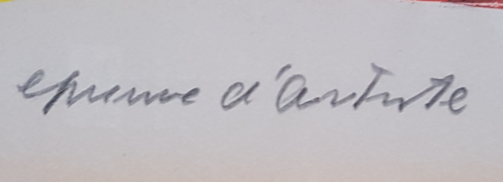 Karel Appel - Epreuve D'artist   - Zeer zeldzame litho  kopen? Bied vanaf 1250!