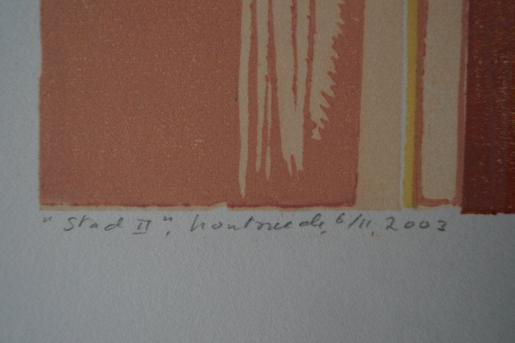 Sasha Zuidam - gesigneerde houtsnede -  kopen? Bied vanaf 1!