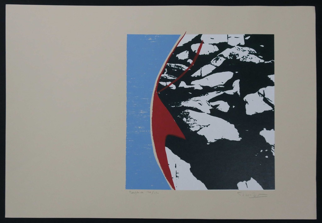 Onbekend gesigneerd: Zeefdruk, Z.T. Abstract kopen? Bied vanaf 1!