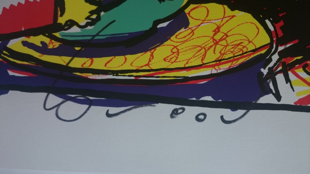 Zeefdruk van Herman Brood - Dus dat is um kopen? Bied vanaf 150!