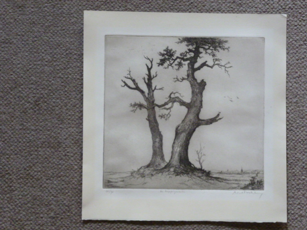 Dirk Baksteen - ets - De Koppigaards kopen? Bied vanaf 95!